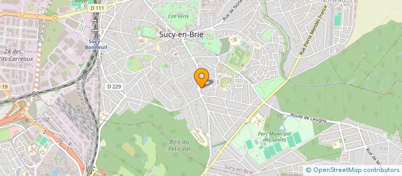 localisation de l'entreprise SCI PARKSPACE  SUCY-EN-BRIE