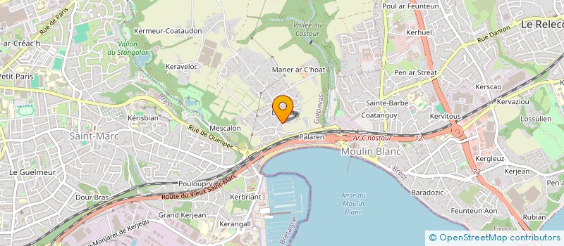 localisation de l'entreprise SCI PARLHER  GUIPAVAS