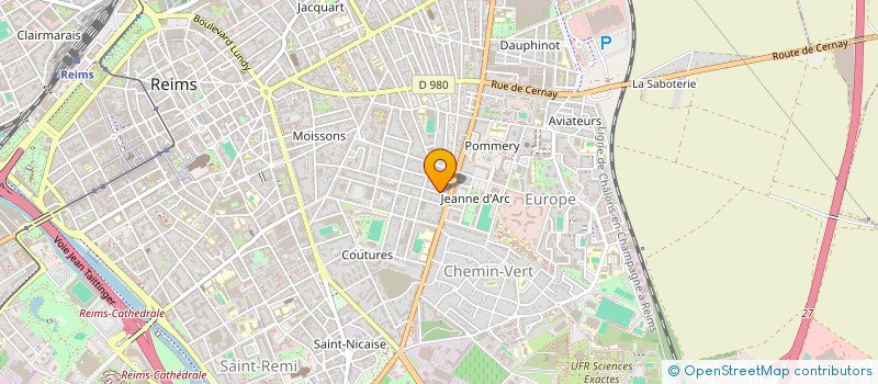 localisation de l'entreprise SCI PARLIER  REIMS