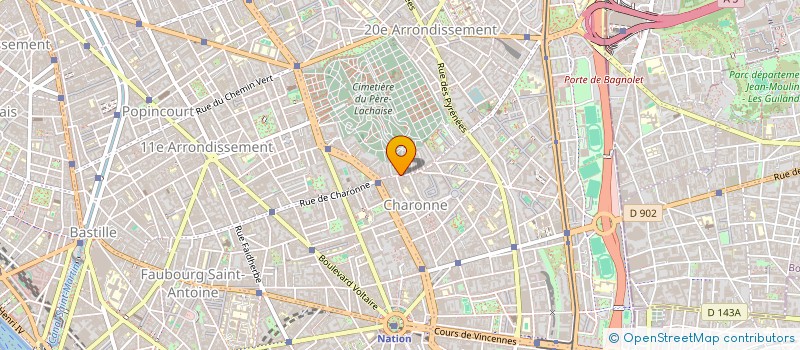localisation de l'entreprise SCI PARLUX à PARIS