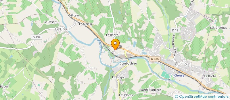 localisation de l'entreprise SCI PARM  CHESSY