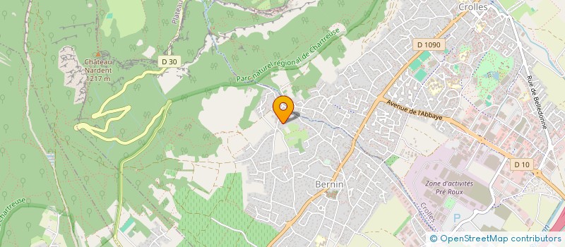 localisation de l'entreprise SCI PARM  BERNIN