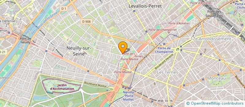 localisation de l'entreprise SCI PARM à NEUILLY-SUR-SEINE