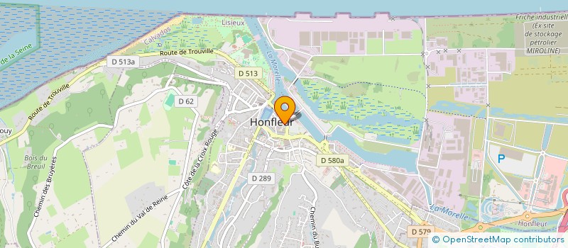 localisation de l'entreprise SCI PARMALI à HONFLEUR