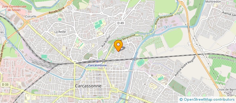 localisation de l'entreprise SCI PARMEC à CARCASSONNE