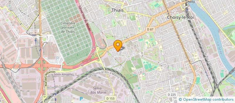 localisation de l'entreprise SCI PARMENTIER  THIAIS