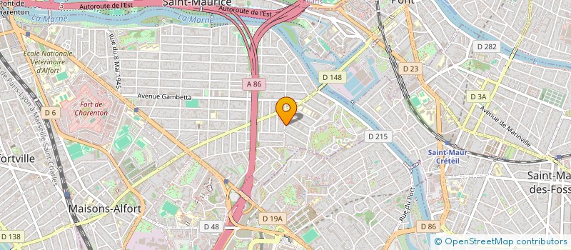 localisation de l'entreprise SCI PARMENTIER à MAISONS-ALFORT