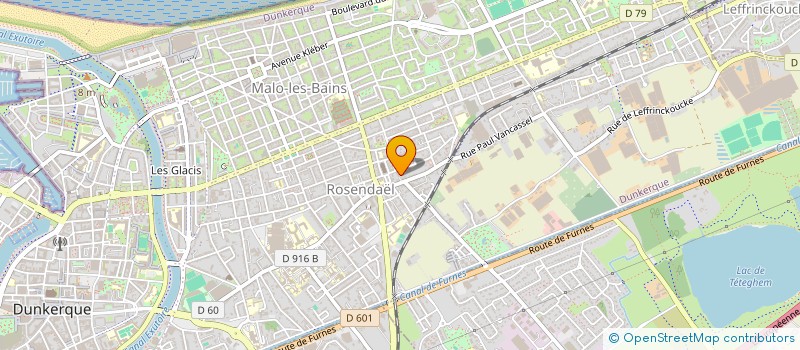 localisation de l'entreprise SCI PARMENTIER à DUNKERQUE