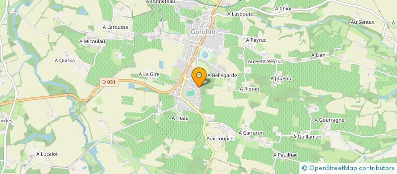 localisation de l'entreprise SCI PARMENTIER à GONDRIN
