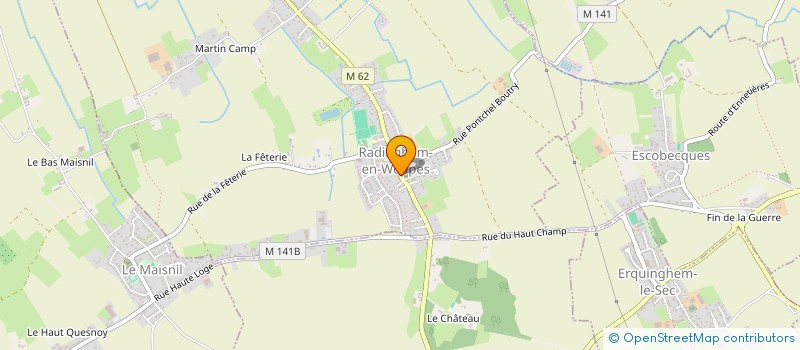 localisation de l'entreprise SCI PARMENTIER  RADINGHEM-EN-WEPPES