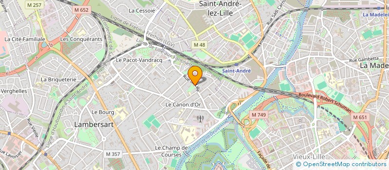 localisation de l'entreprise SCI PARMENTIER à LAMBERSART