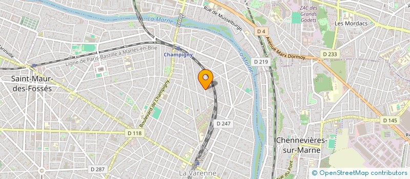 localisation de l'entreprise SCI PARMENTIER-COSTA à SAINT-MAUR-DES-FOSSES