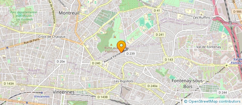 localisation de l'entreprise SCI PARMENTIER FONTENAY  FONTENAY-SOUS-BOIS