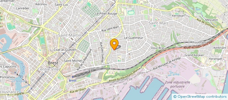 localisation de l'entreprise SCI PARMENTIER ROPARTZ  BREST