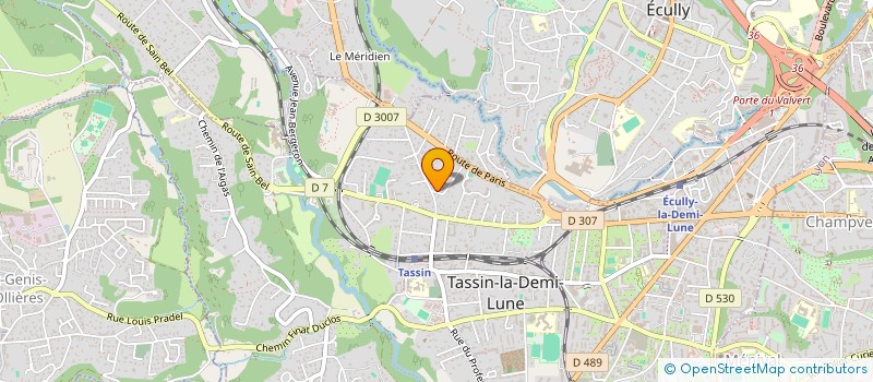 localisation de l'entreprise SCI PARMILLEUX à TASSIN-LA-DEMI-LUNE