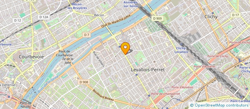 localisation de l'entreprise SCI PARMOR à LEVALLOIS-PERRET