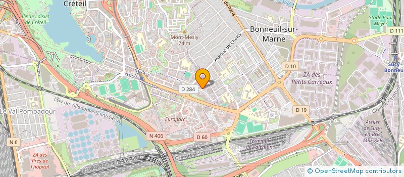 localisation de l'entreprise SCI PARNASSA à CRETEIL