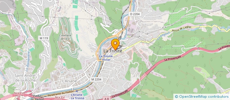 localisation de l'entreprise SCI PARNASSA à LA TRINITE