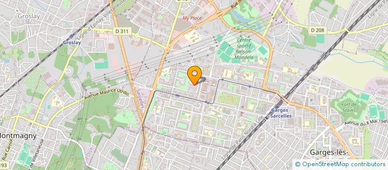 localisation de l'entreprise SCI PARNASSA  SARCELLES