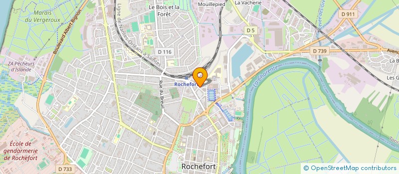 localisation de l'entreprise SCI PARO 17  ROCHEFORT