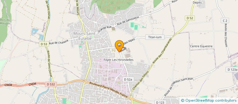 localisation de l'entreprise SCI PARO  MOURS-SAINT-EUSEBE