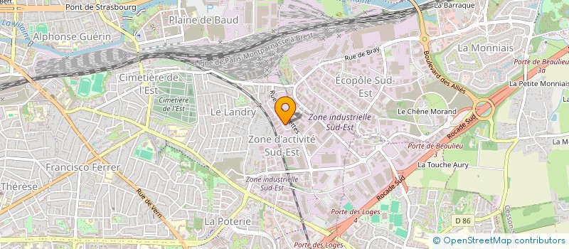 localisation de l'entreprise SCI PARO CLINIC  RENNES