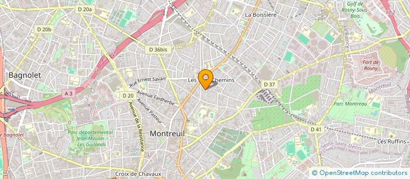 localisation de l'entreprise SCI PARODI à MONTREUIL