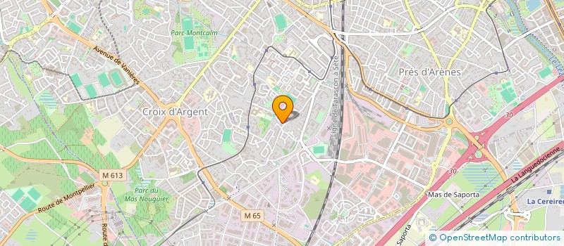 localisation de l'entreprise SCI PAROF  MONTPELLIER
