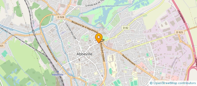 localisation de l'entreprise SCI PAROIELLE à ABBEVILLE