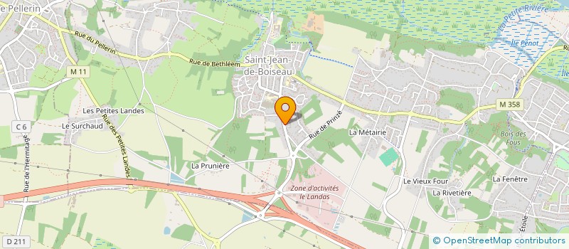 localisation de l'entreprise SCI PAROIS ET FILS  SAINT-JEAN-DE-BOISEAU