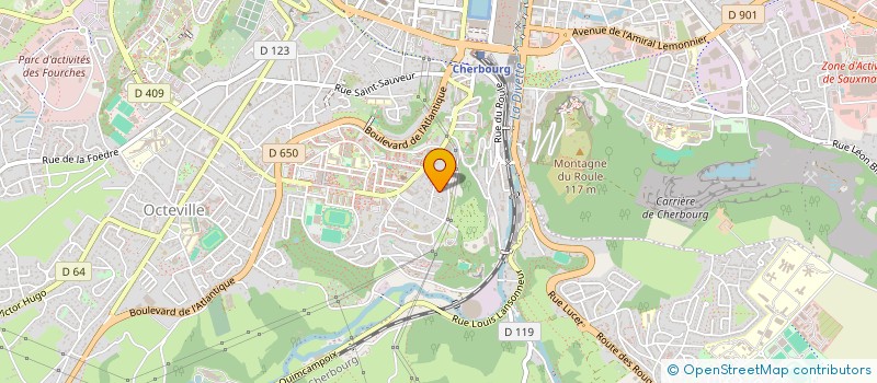 localisation de l'entreprise SCI PAROLORTHO à CHERBOURG-EN-COTENTIN