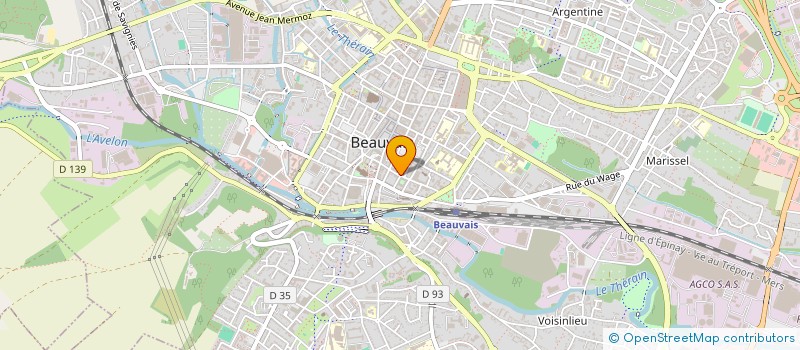 localisation de l'entreprise SCI PAROS  BEAUVAIS