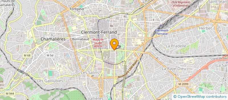 localisation de l'entreprise SCI PAROS  CLERMONT-FERRAND