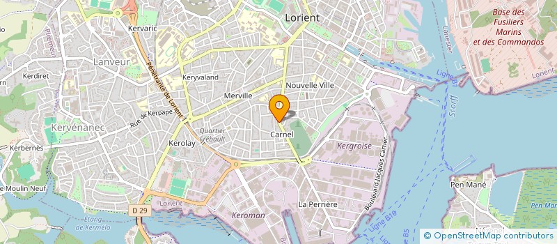 localisation de l'entreprise SCI PAROS  LORIENT