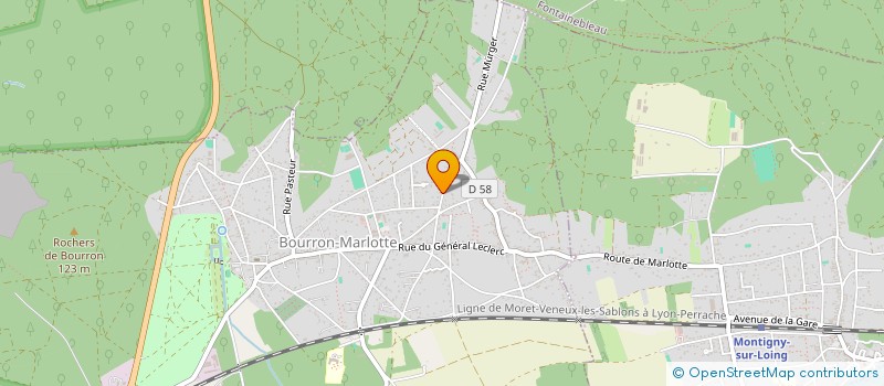 localisation de l'entreprise SCI PAROS INVEST  BOURRON-MARLOTTE