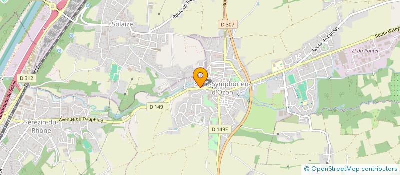 localisation de l'entreprise SCI PAROT  SAINT-SYMPHORIEN-D'OZON