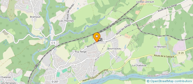 localisation de l'entreprise SCI PAROUTEAUD & CO  LE PALAIS-SUR-VIENNE