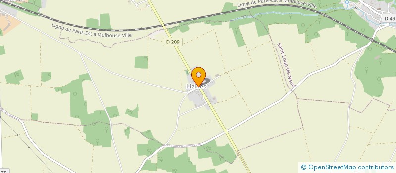 localisation de l'entreprise SCI PARPAIX  LIZINES