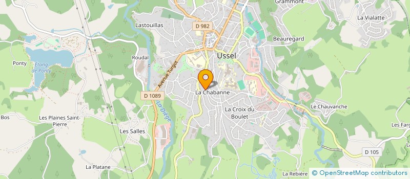 localisation de l'entreprise SCI PARRAIN à USSEL
