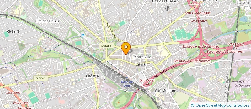 localisation de l'entreprise SCI PARREIRA  LENS