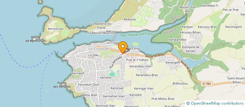 localisation de l'entreprise SCI PARRENT DE JESUS  LE CONQUET