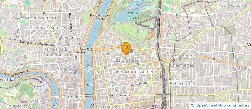 localisation de l'entreprise SCI PART DIEU  LYON