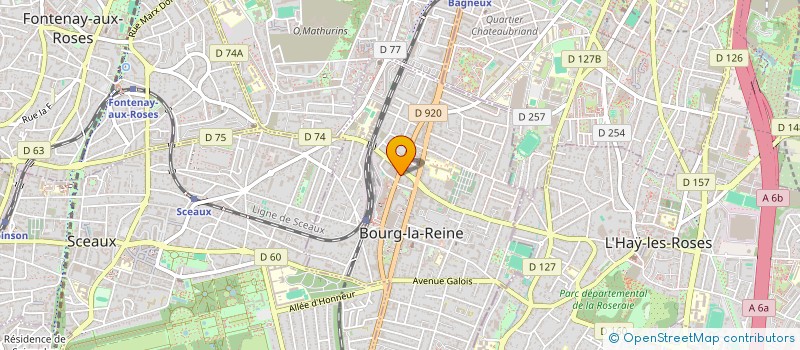 localisation de l'entreprise SCI PART-IMMO 1 à BOURG-LA-REINE