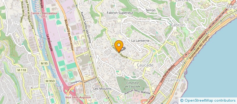 localisation de l'entreprise SCI PART IMMO à NICE