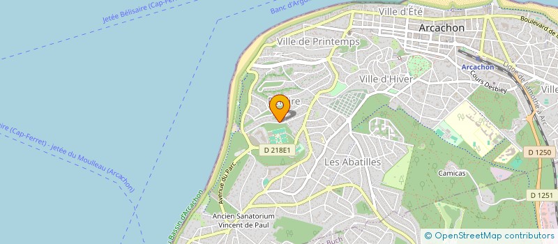 localisation de l'entreprise SCI PARTEL  ARCACHON