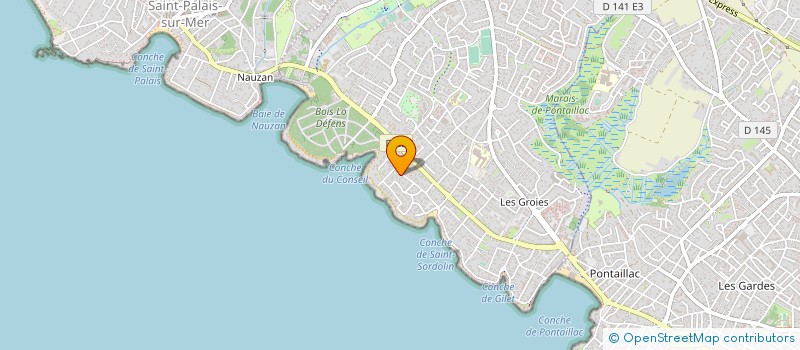 localisation de l'entreprise SCI PARTELOU  VAUX-SUR-MER