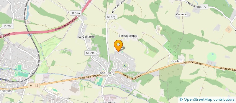 localisation de l'entreprise SCI PARTENAIS  BEAUPUY