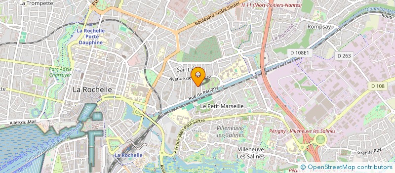 localisation de l'entreprise SCI PARTENER  LA ROCHELLE