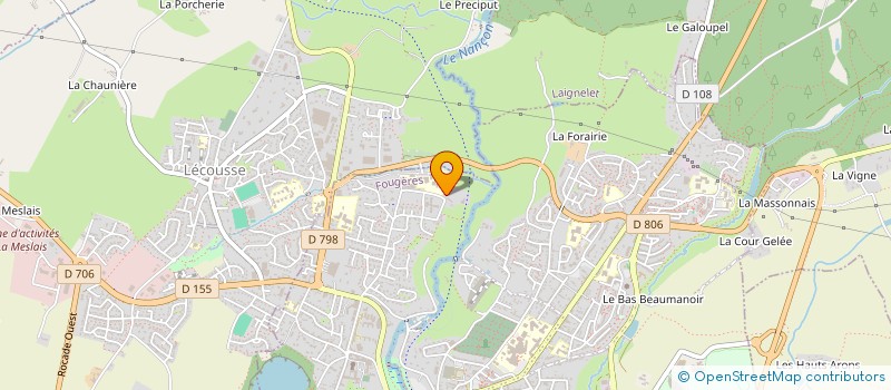 localisation de l'entreprise SCI PARTENERS 22  FOUGERES