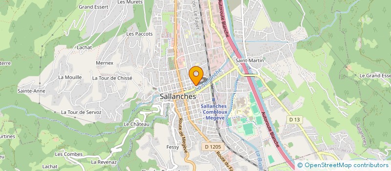 localisation de l'entreprise SCI PARTHENA à SALLANCHES